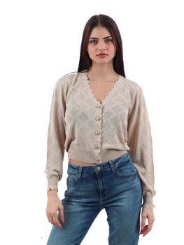Cardigan Yes Zee M438 BR00 da donna tortora.