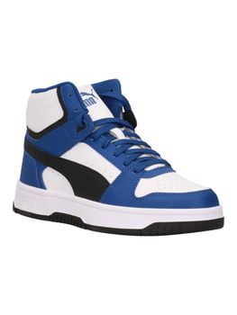 Sneakers Puma Rebound Slam Mid Jr 408800 unisex bambini clyde royal black white.