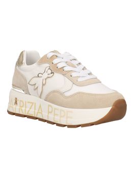 Sneakers Patrizia Pepe PPJ369 da bambina bianca+beige.
