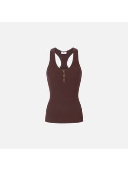 Top in maglia Elisabetta Franchi TK75B61E2 da donna cacao.