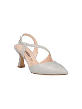 Scarpa con tacco Melluso E1634W da donna argento.