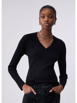 Maglia Liu Jo WF6100MA77Q da donna nera.