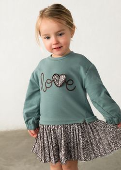 Vestito Mayoral 2901 da bambina lago.