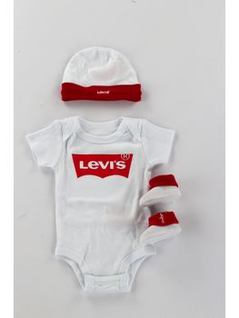 Set Levi's LL0019 001 per neonati bianco.