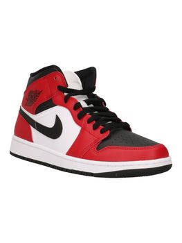 Sneakers Jordan air jordan 1 mid 554724 da uomo bianco+rosso+nero.