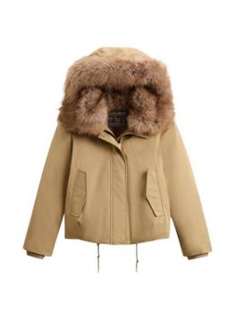 Parka Woolrich CFWWOU2237FR da donna kaki.