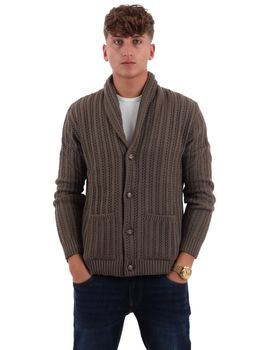 Cardigan Yos PJ2656 da uomo fango.
