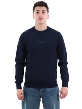 Maglione Guess M6YR12 Z0917 da uomo blu.