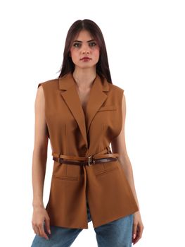Gilet Imperial LC54JIC da donna tabacco.