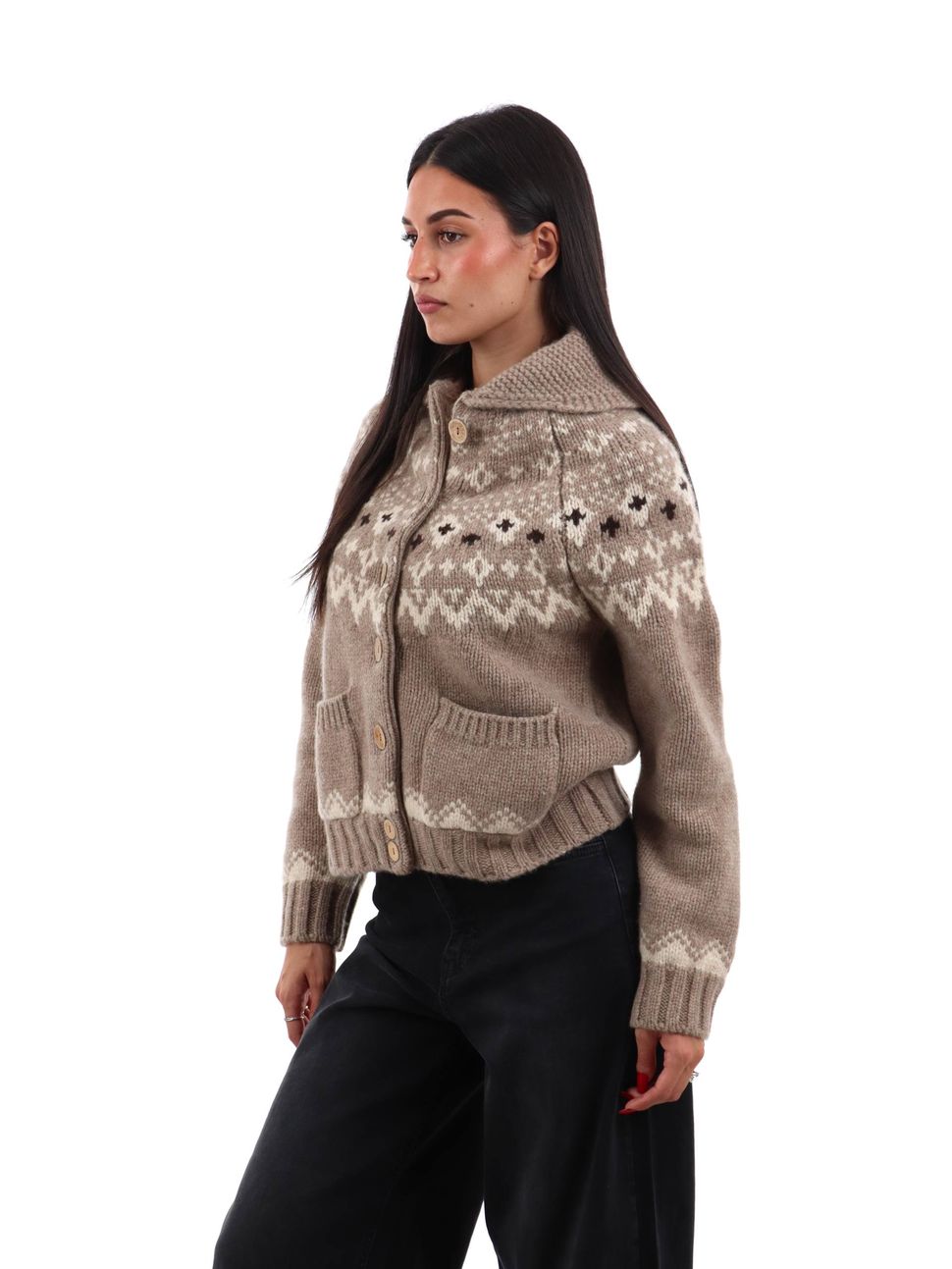 cardigan-roy-rogers-rog0162cv59xxxx-da-donna-taupe