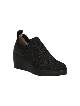 Slip on Melluso K53013 CANVAS da donna nera.