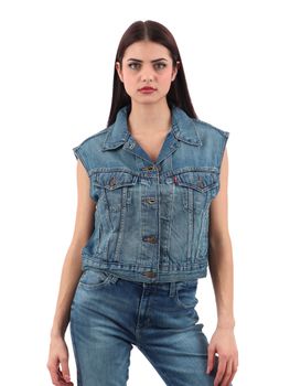 Gilet Levi's 001W2 0001 da donna denim.