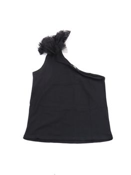 Top monospalla Relish Girl RGP2401046010 CAELUMINA da bambina nero.