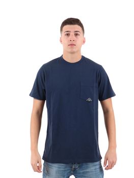 T-shirt Roy Roger's RRU90048CA160 da uomo blu.
