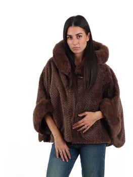 Poncho Liu Jo 2F6051T0300 da donna testa di moro.