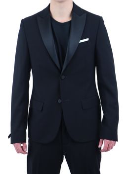 Giacca Daniele Alessandrini G3030N9604 da uomo nero.