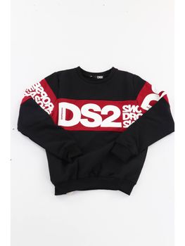 Felpa Dropseason2 F62K267 da uomo nera e bordeaux.