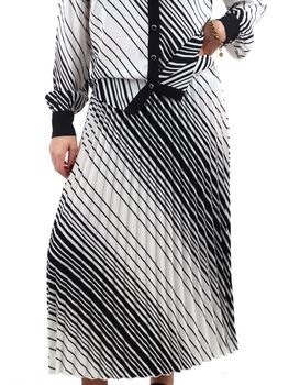 Gonna Liu Jo WA5480T3786 da donna a righe.