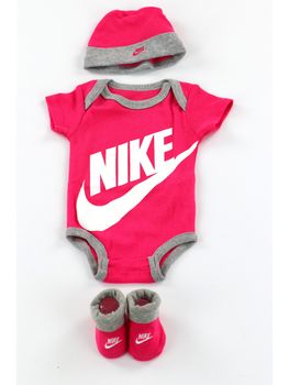 Set Nike LN0073 A4Y per neonati fuxia.