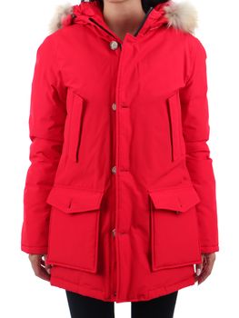 Piumino Woolrich CFWKOU0187 da bambino rosso.