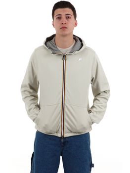 Giubbino K-Way K8134TWC04 da uomo beige+grigio.