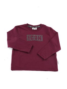 T-shirt Icon IGKL001552 da bambina wine.