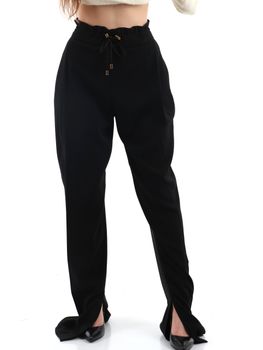 Pantalone Elisabetta Franchi PA11757E2 da donna nero.