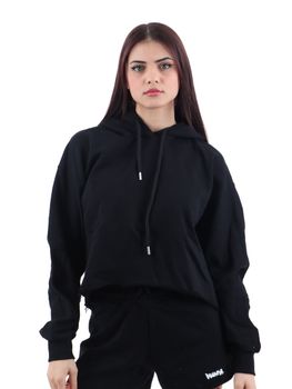 Felpa Disclaimer 54901 da donna nera.
