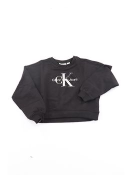 Felpa Calvin Klein IG0IG02823 da bambina nera.