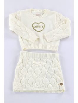 Set Guess K6BG03 Z1290 da bambina cream white.
