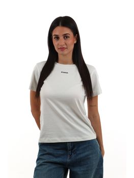 T-shirt Pinko 100373 A3HK da donna bianca.