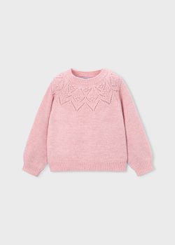 Maglione Mayoral 4318 da bambina pastello.