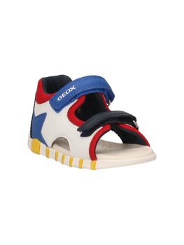 Sandalo Geox B555PB 0BC14 da bambino bianco+royal.