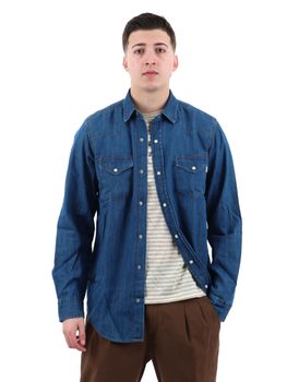 Camicia Roy Roger's RRU400CG343161 da uomo cobalto.