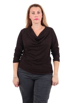 Blusa Lizalù F593YBGNATAL da donna moro.