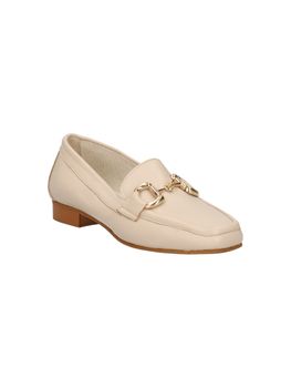 Mocassino Hilya E25 NAPPA da donna crema.