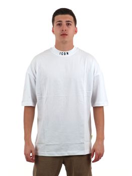 T-Shirt Icon ICUS2S5T049 da uomo bianco+nero.