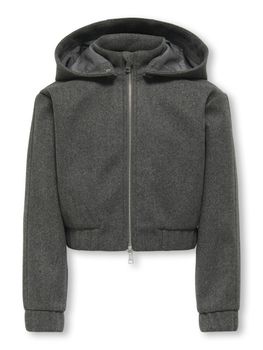 Giacchetto Only Kids GADINA HOODIE JACKET 15352092 da bambina grigio.