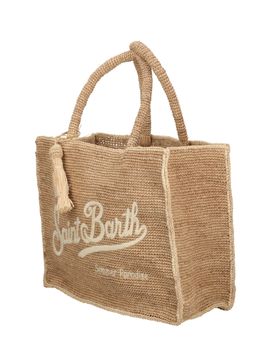 Borsa MC2 Saint Barth VANITY RAFIA da donna beige.