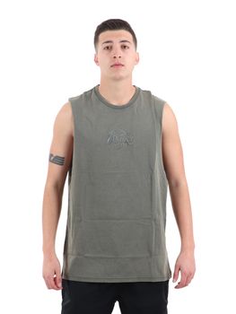 Canotta New Era 60667880 da uomo verde scuro.