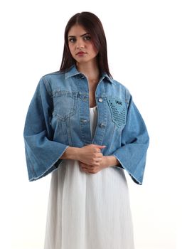 Giacchetto Liu Jo WA5446D4666 da donna denim blue