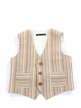 Gilet Daniele Alessandrini 1296B00033 da bambino camel.