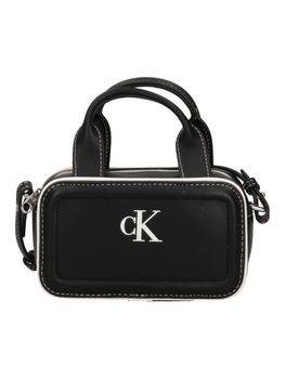 Borsa a bauletto Calvin Klein LV04F1257G da donna nera.