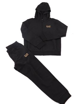 Tuta EA7 7B000031 AF10380 da bambino nero+oro.