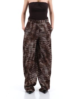 Pantaloni Elisabetta Franchi PA16261E2 da donna cacao.