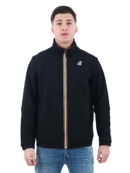Felpa K-Way K1126IW da uomo nera.