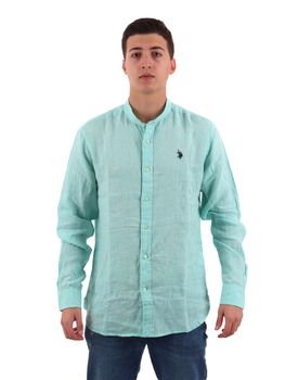 Camicia U.S Polo ASSN. 104026 0191 da uomo verde acqua.