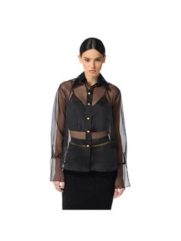 Camicia Elisabetta Franchi CA09957E2 da donna nera.