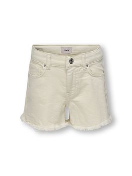 Shorts Only Kids 15291605 da bambina ecrù.