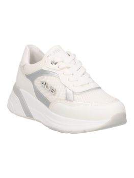 Sneakers 4US Paciotti 4BX173 da bambina bianca+silver.